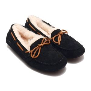 UGG Dakota Moccasin Slipper Black US 9 NEW